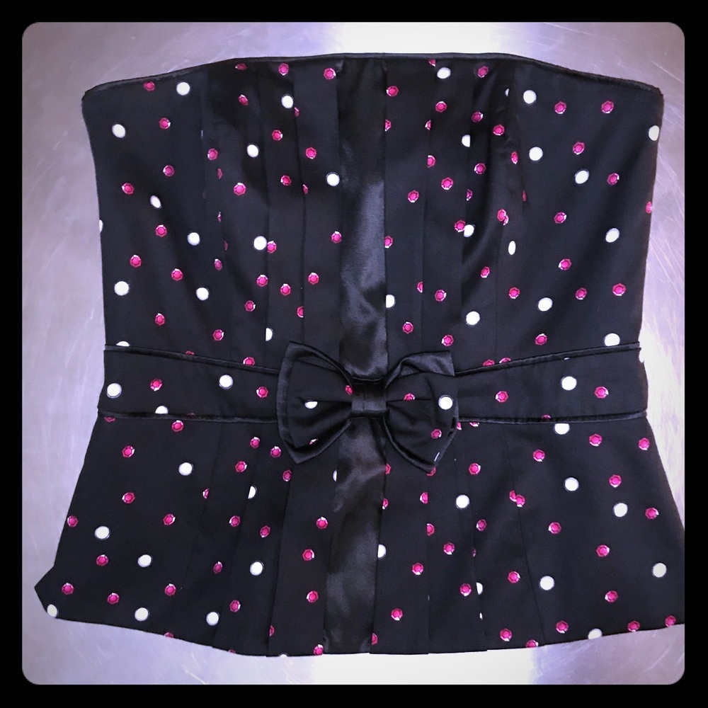 Strapless corset top